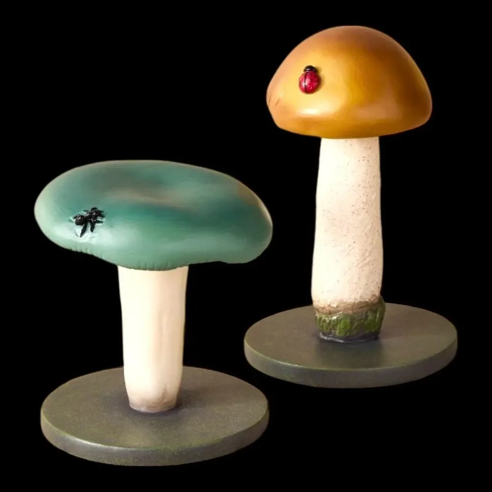 John Derian for Target 5pc Mushroom Decorative Figures Harvest Thanksgiving NEW